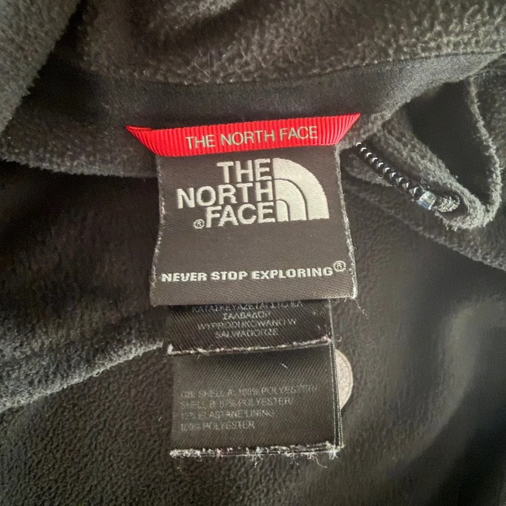 The North Face Mens FlashDry Full Zip Fleece Jacket Black Large L Gorpcore